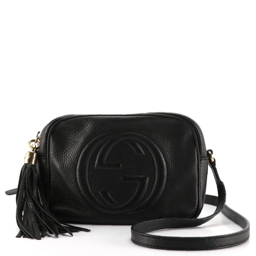 Gucci Black Leather Crossbody Bag